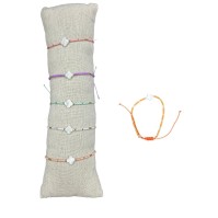 Lot de 35 Bracelets avec perle nacre blanche